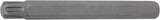 BIT | LENGTH 100 MM | 10 MM (3/8") DRIVE | SPLINE (FOR RIBE) M10 (4775)