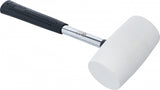 RUBBER MALLET | METAL HANDLE | WHITE HEAD | Ø 64 MM | 750 G (70141)