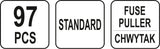 CAR FUSE ASSORTMENT STANDARD 97 PCS (YT-83141)