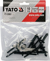 PLASTIC BLIND RIVETS 5.0X15.8MM 10PCS (YT-35981)