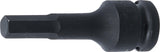 IMPACT BIT SOCKET | LENGTH 75 MM | 12.5 MM (1/2") DRIVE | INTERNAL HEXAGON 10 MM (5481-M10)