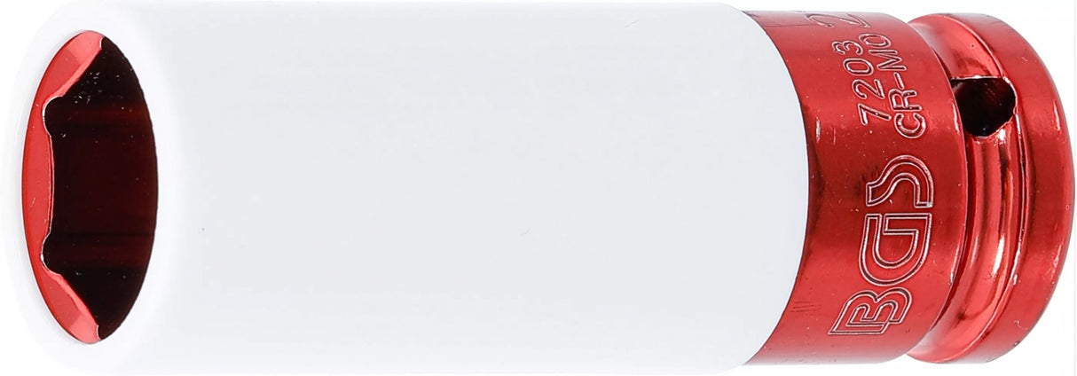 PROTECTIVE IMPACT SOCKET | 12.5 MM (1/2") DRIVE | 21 MM (7203)