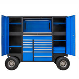TOOL CABINET ON WHEELS | 13 DRAWERS | MOBILE EQUIPMENT ON WHEELS | BLUE (419900B)