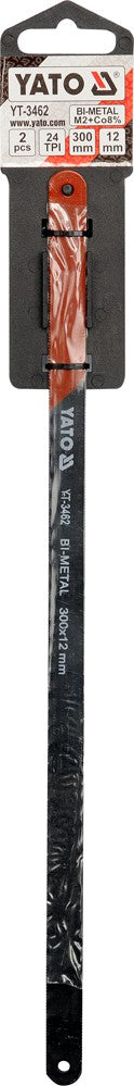 HACKSAW FRAME BLADE 300MM 2PCS BI-METAL (YT-3462)