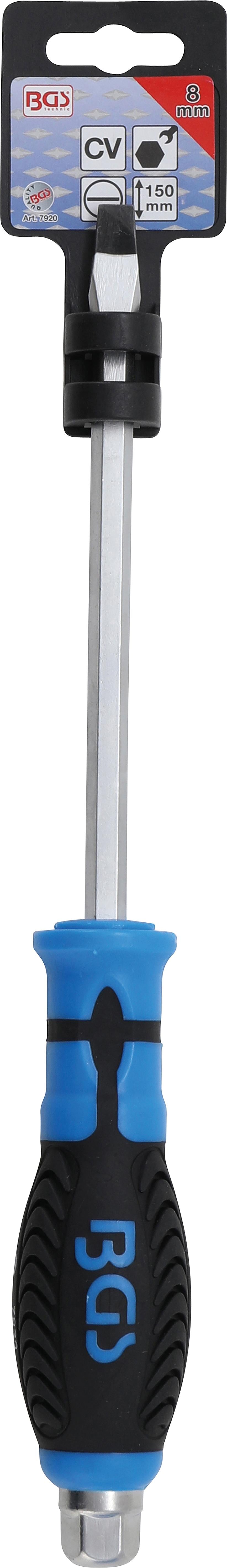 SCREWDRIVER | WITH EXTERNAL HEXAGON | SLOT SL 8 MM | BLADE LENGTH 150 MM (7920)