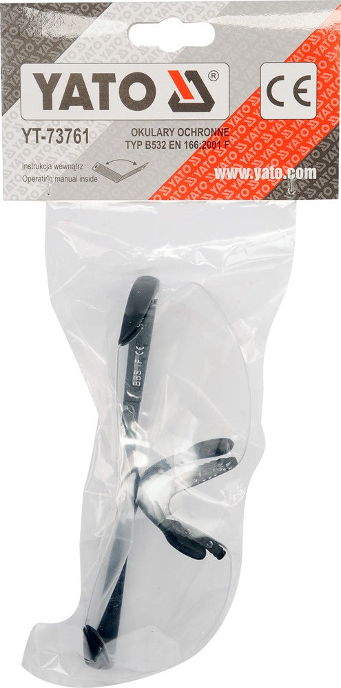 SAFETY GLASSES CLEAR (YT-73761)