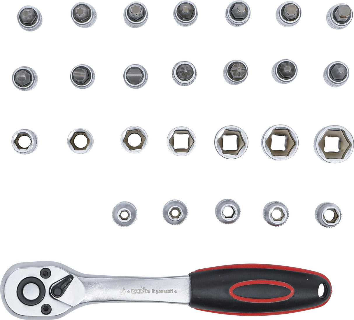 SOCKET SET | 6.3 MM (1/4") DRIVE | 4-13 MM | 27 PCS. (15105)