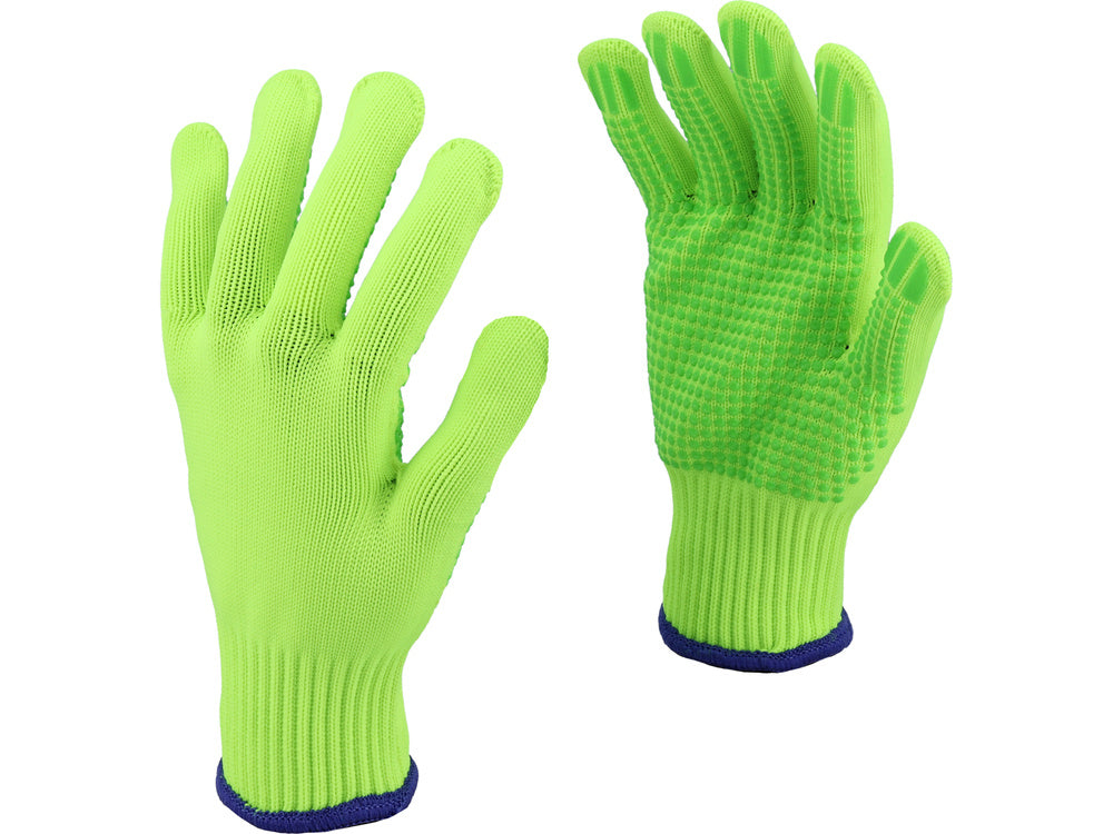 COTTON GLOVES, PVC DOTS "FRESH PSD" 8" (74094)