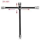 FOUR-WAY WHEEL WRENCH FOR TRUCKS | 24 X 27 - 32 X 20 MM (3/4") (1458)