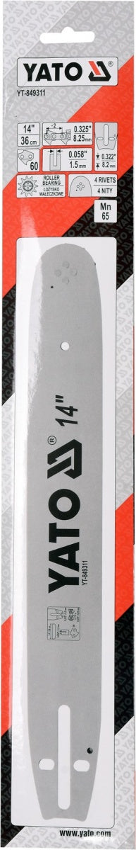 CHAINSAW GUIDE BAR 0,325" / 0,058" 14"E (YT-849311)