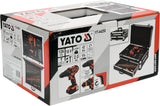 CORDLESS BRUSHLESS DRILL / DRIVER | WITH KIT 18V, 2 BATTERIES | 126 PCS. (YT-44250)