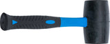 RUBBER MALLET | FIBREGLAS SHAFT | BLACK HEAD | Ø 70 MM | 900 G (1963)