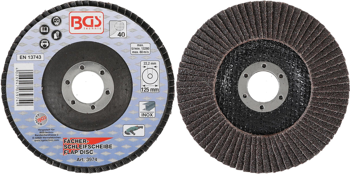 FLAP DISC | Ø 125 MM | K 40 (3974)