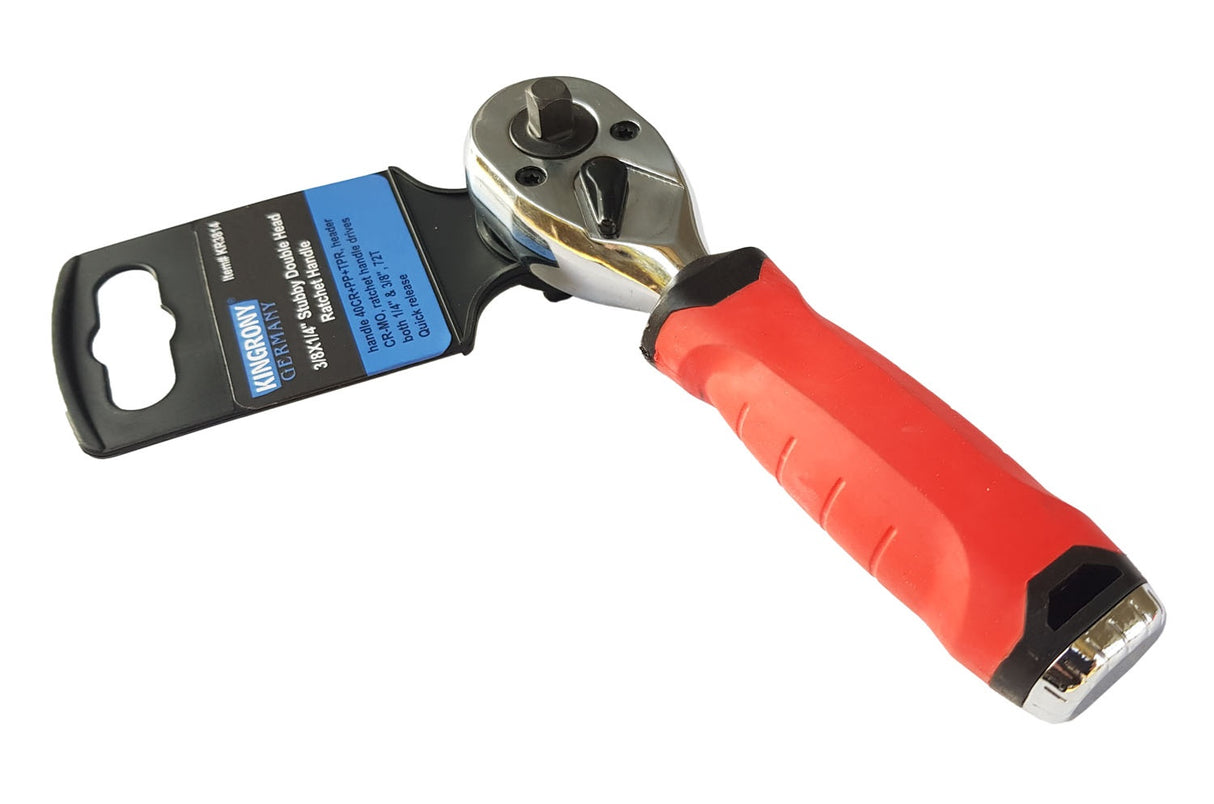 DOUBLE-SIDED RATCHET FOR SOCKETS | FINE TEETH | 6.3 MM (1/4") / 10 MM (3/8") (KR3814)