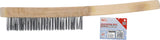 HANDHELD BRUSH | STEEL WIRE | 5-ROWS | 300 MM (3073)