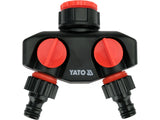 WATER DISTRIBUTOR WITH TAP CONNECTOR 3/4" - 1" | 2 OUTLETS (YT-89100)