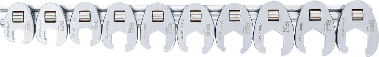 CROWFOOT SPANNER SET | 10 MM (3/8") DRIVE | 10 - 19 MM | 10 PCS. (1756)