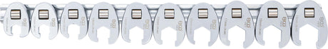 CROWFOOT SPANNER SET | 10 MM (3/8") DRIVE | 10 - 19 MM | 10 PCS. (1756)