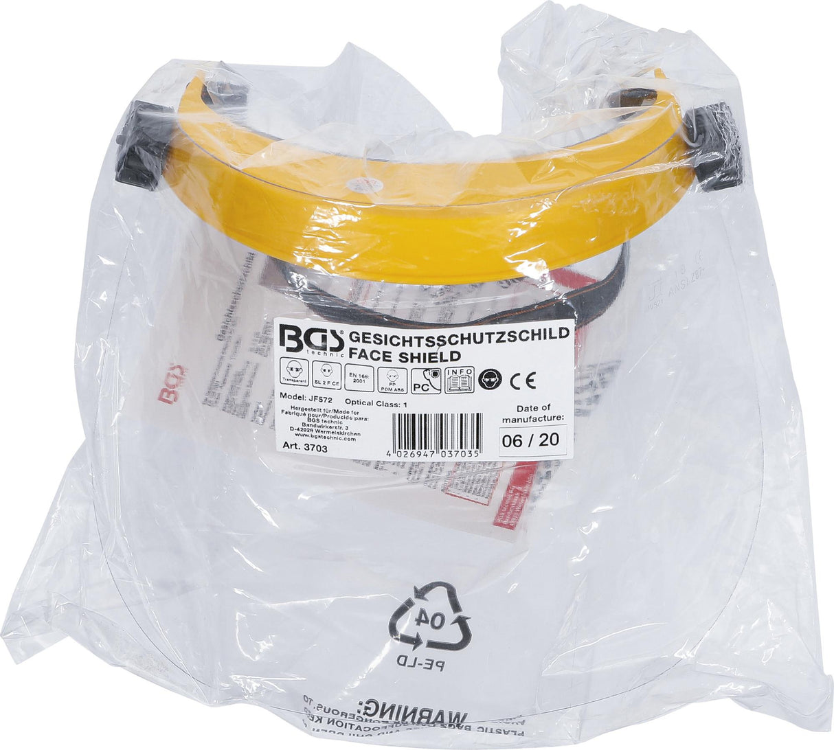FACE SHIELD | TRANSPARENT (3703)