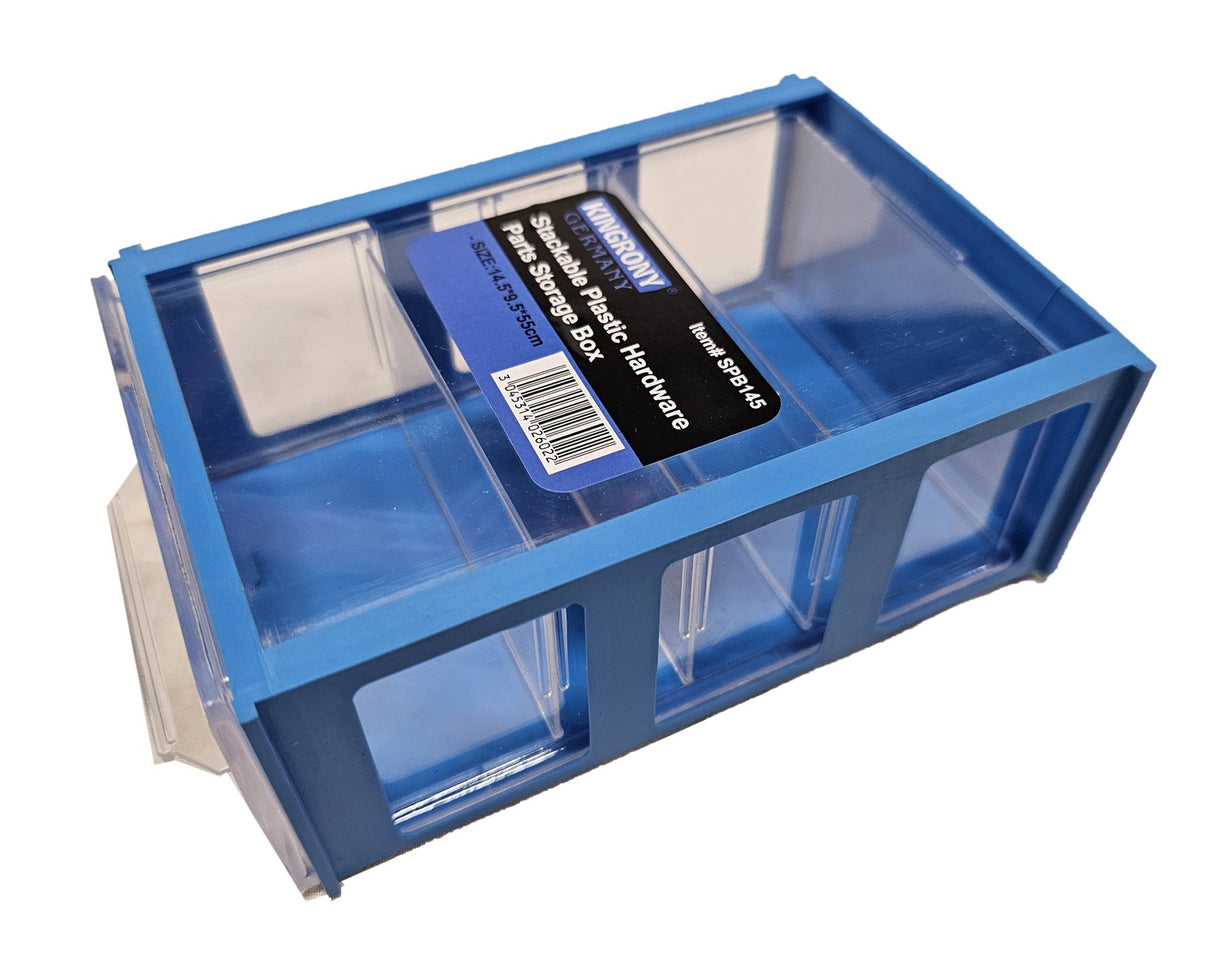 STACKABLE PLASTIC HARDWARE STORAGE BOX | 14.5X9.5X5 CM (SPB145)