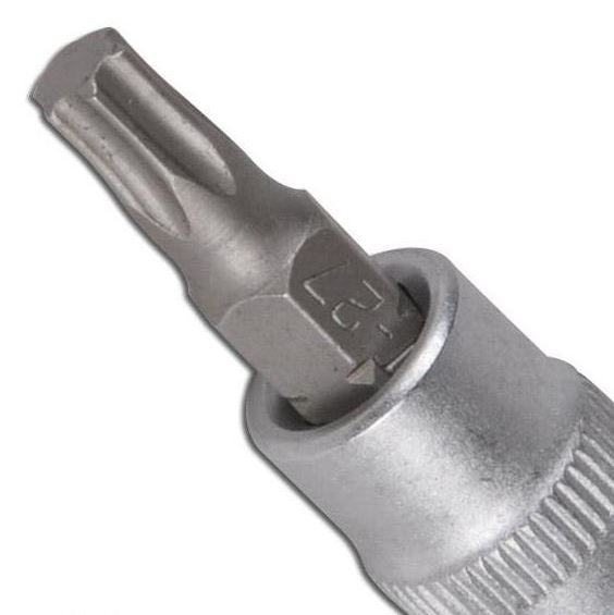 BIT PRESSED INTO 1/4" SOCKET WITHOUT HOLE T9 (VG-14BT09)