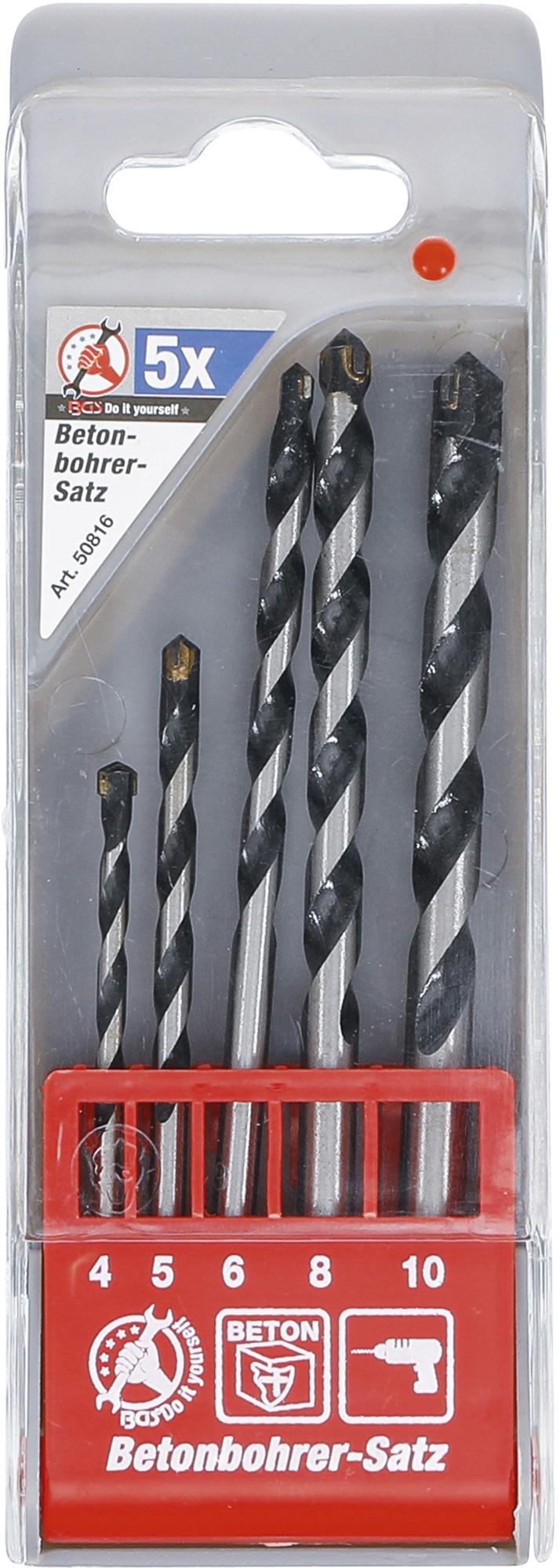 CONCRETE DRILL SET | 4 - 10 MM | 5 PCS. (50816)