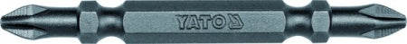 BIT CROSS DOUBLE-ENDED 1/4"X65 MM, SIZE PH2-PH2, S2 50 PCS. (YT-7881)