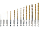 TWIST DRILL BITS SET HEX 13PCS (21655)