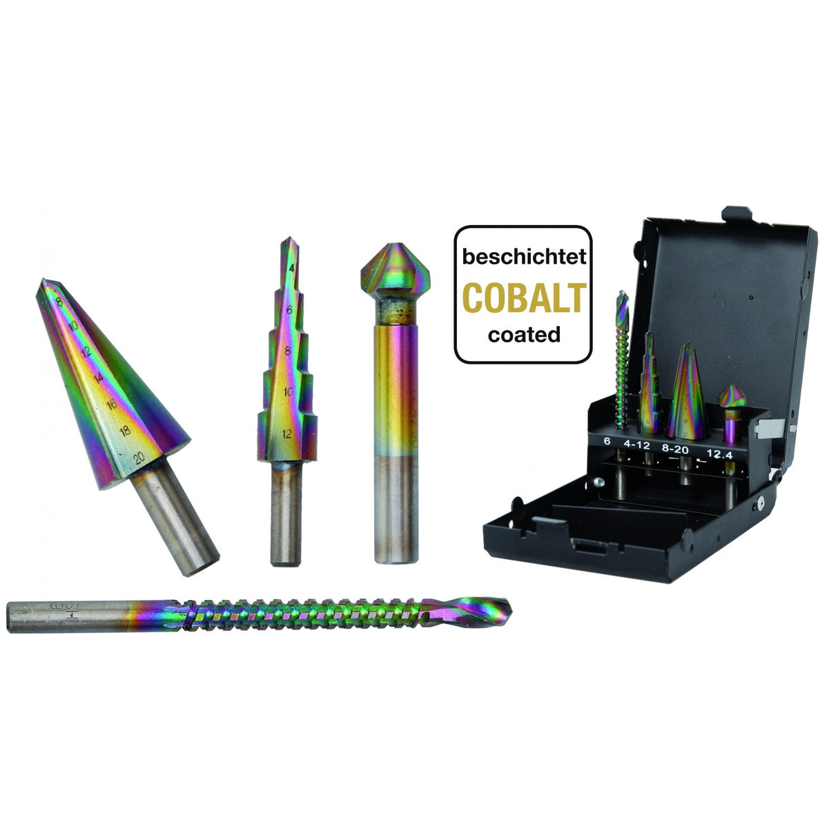 MULTI-DRILL-SET | HSS-G | 4 PCS. (1944)