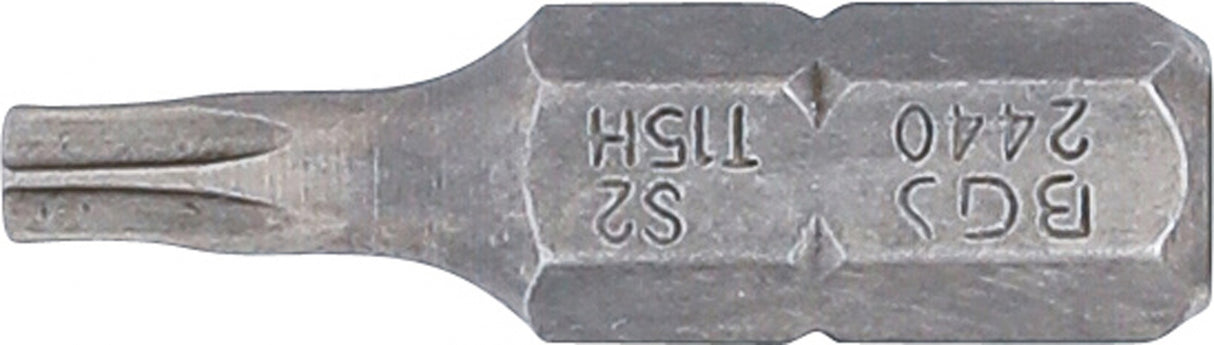 BIT | LENGTH 25 MM | 6.3 MM (1/4") DRIVE | T-STAR TAMPERPROOF (FOR TORX) T15 (2440)