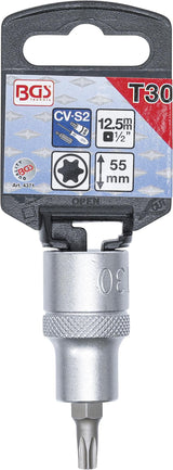 BIT SOCKET | 12.5 MM (1/2") DRIVE | T-STAR (FOR TORX) T30 (4371)