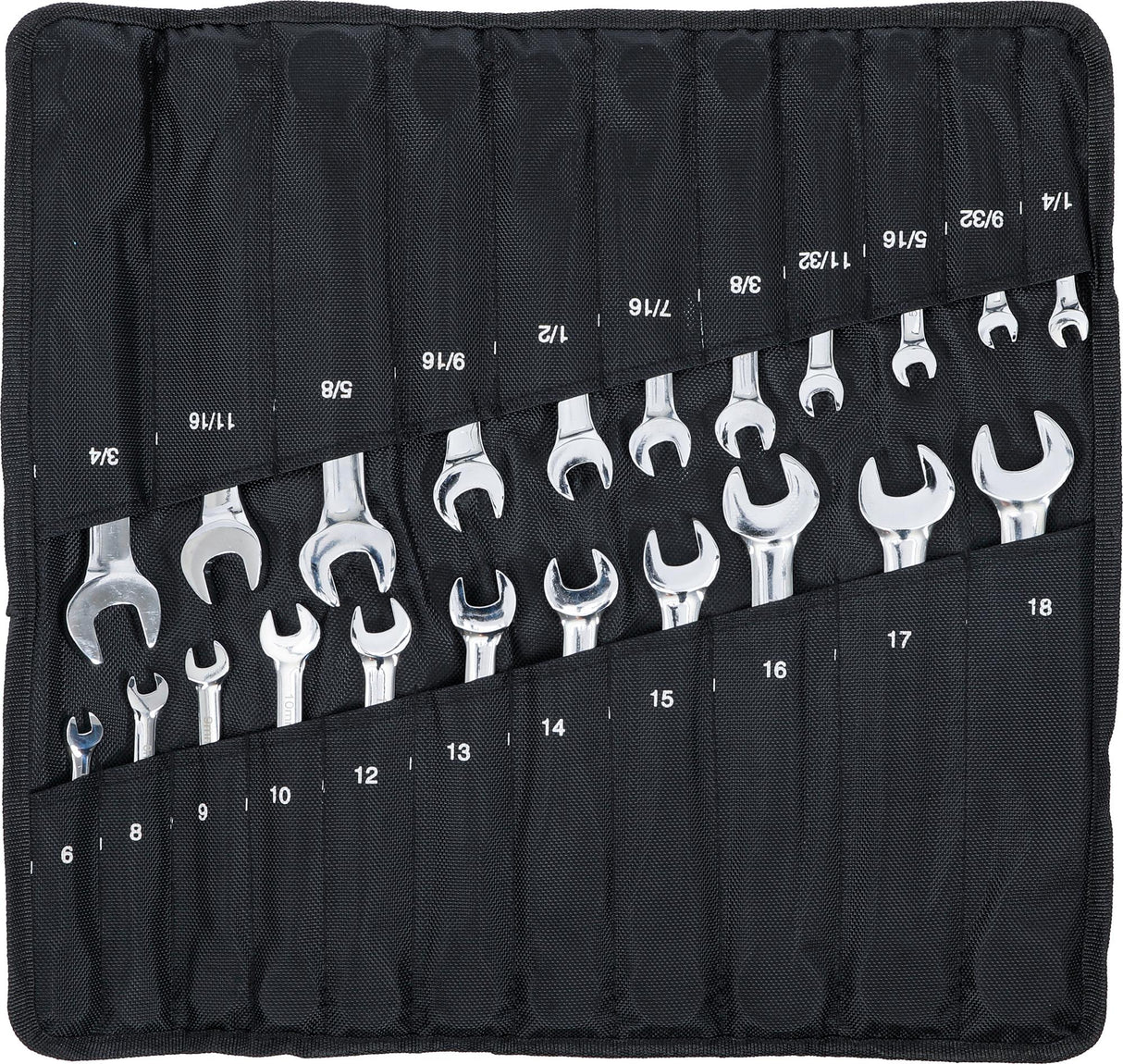 RATCHET COMBINATION WRENCH SET | METRIC / INCH SIZES | 22 PCS. (30010)