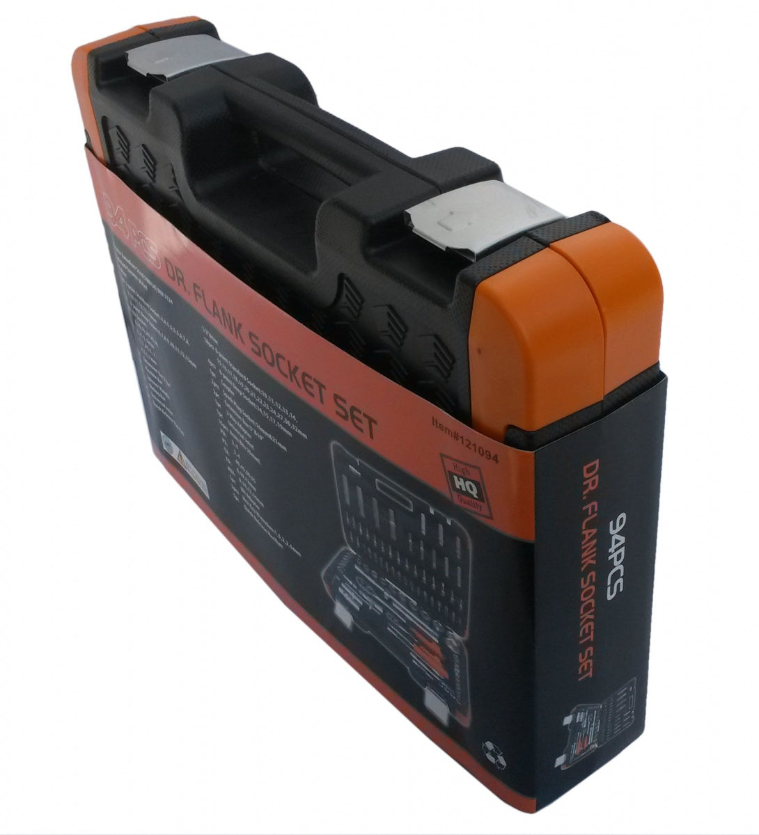 SOCKET AND WRENCH SET 94 PIECES, 1/4" + 1/2" (KR121094C)