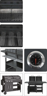 GRILL 2IN1, GAS + CHARCOAL TORNE 8,4KW (99649)