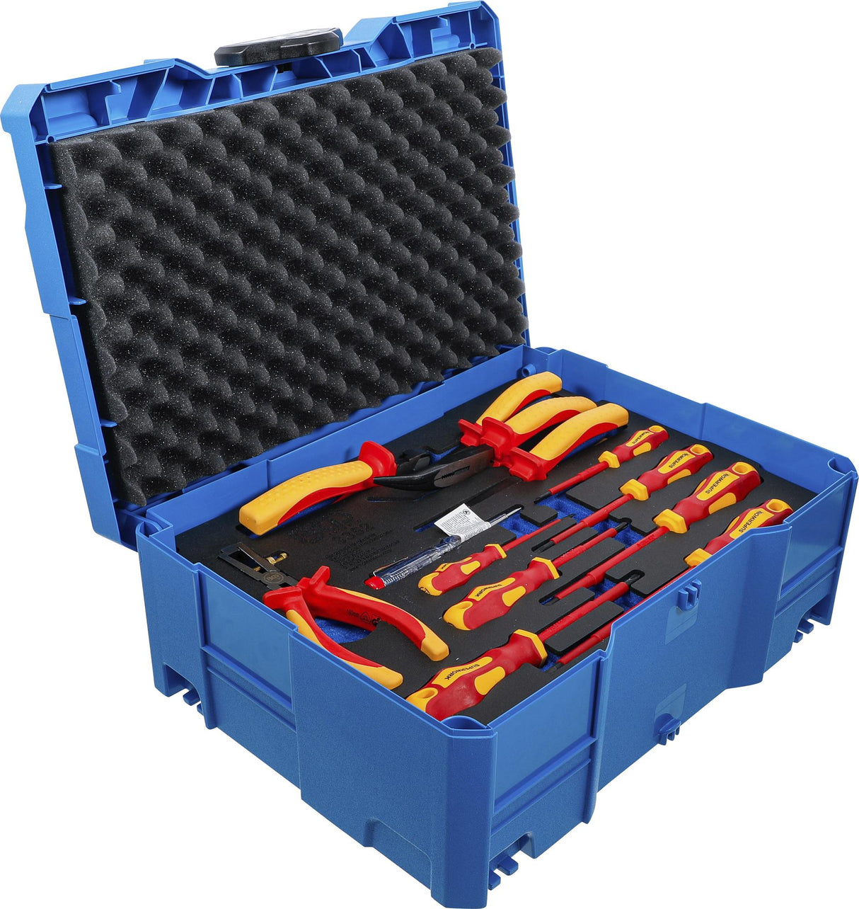 VDE PLIERS, SCREWDRIVER AND SOCKET SET | BGS SYSTAINER® | 36-PCS. (70230)
