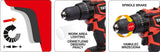 DRILL DRIVER 18V BL MOTOR 42NM - 2AH (YT-82794)