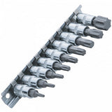 PRESSED BIT SET | 6.3 MM (1/4") | T-STAR (TORX) T10 - T50 | 9 PCS. (KR144010)