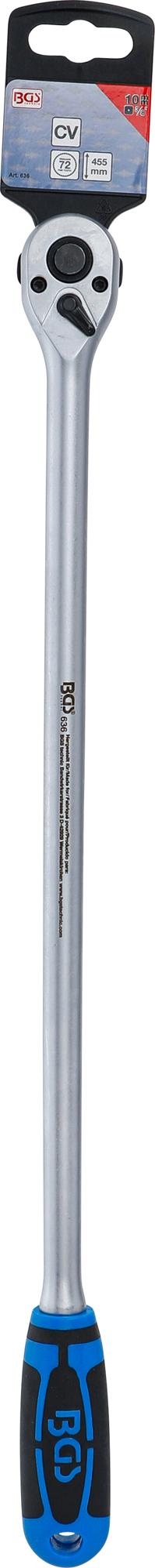 REVERSIBLE RATCHET | EXTRA LONG | 10 MM (3/8") | 455 MM (636)