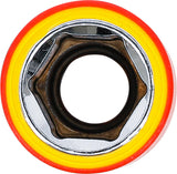 VDE SOCKET, HEXAGON | 12.5 MM (1/2") DRIVE | 16 MM (72066)