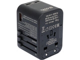 TRAVEL ADAPTER UNIV. USB, USB-C 65W (YT-81303)
