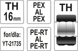 SPARE DIES FOR YT-21735 TYPE TH 16MM (YT-21744)