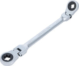 DOUBLE RATCHET RING SPANNER | ADJUSTABLE | WITH E-TYPE RING HEADS | E14 X E18 (71028-14X18)