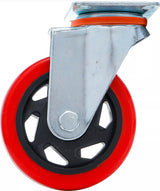 SWIVEL CASTOR | RED/BLACK | Ø 100 MM (80663)