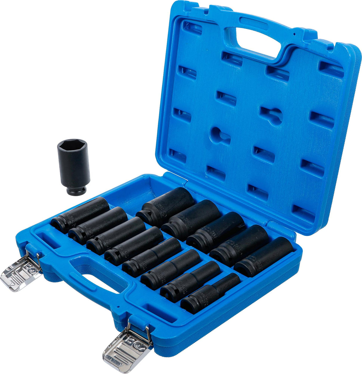 IMPACT SOCKET SET, HEXAGON | 12.5 MM (1/2") DRIVE | 10 - 32 MM | 14 PCS. (5207)