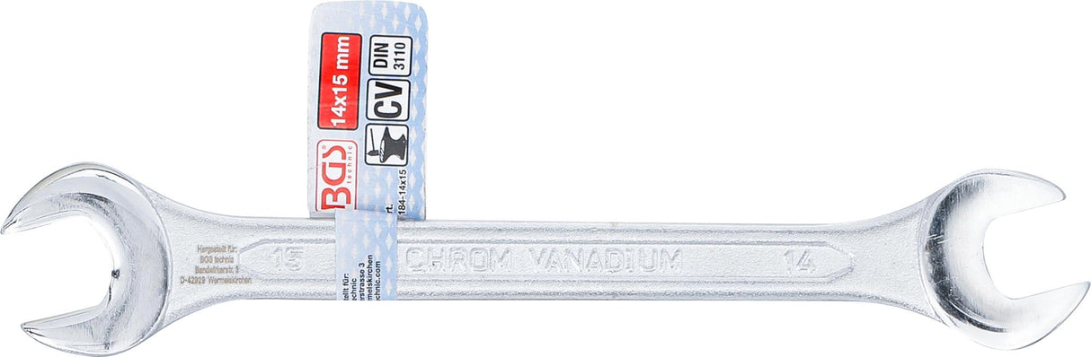 DOUBLE OPEN-END WRENCH | 14 X 15 MM (1184-14X15)