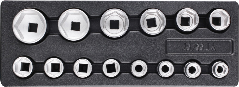 3/4" SOCKETS, 14PC S SET (YT-55457)