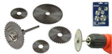 CUTTING DISC SET | HSS | Φ22 Φ25 Φ32 Φ35 Φ44 MM | 6 PCS. (SK2561)