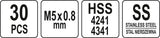 THREAD REPAIR SET M5X0,8 (YT-17631)