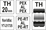 SPARE DIES FOR YT-21735 TYPE TH 20MM (YT-21745)