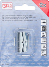 REPLACEMENT JAWS FOR HONING TOOL BGS 1155 | JAWS 30 MM | K 220 | 2 PCS. (1145)